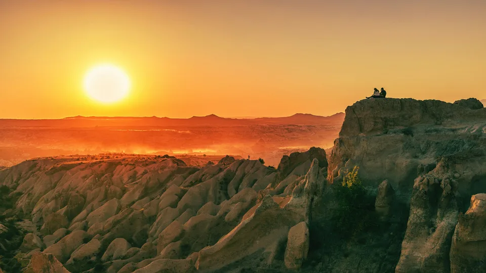 Sunset over Cappadocia