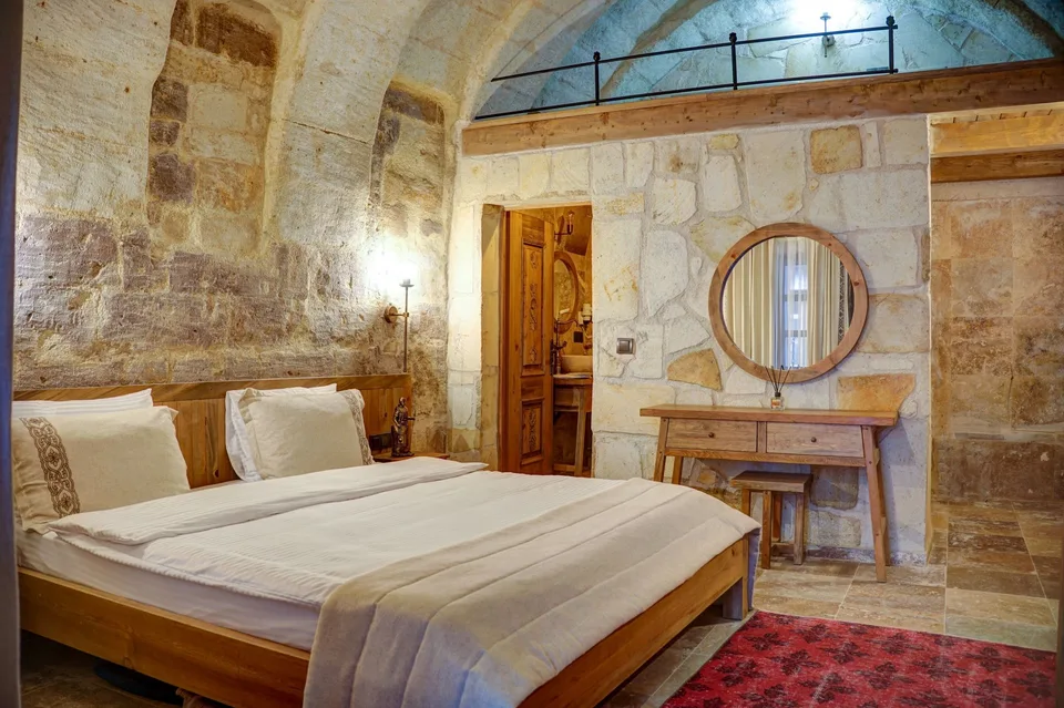 Alfa Cave Hotel – konuk odasının iç görünümü