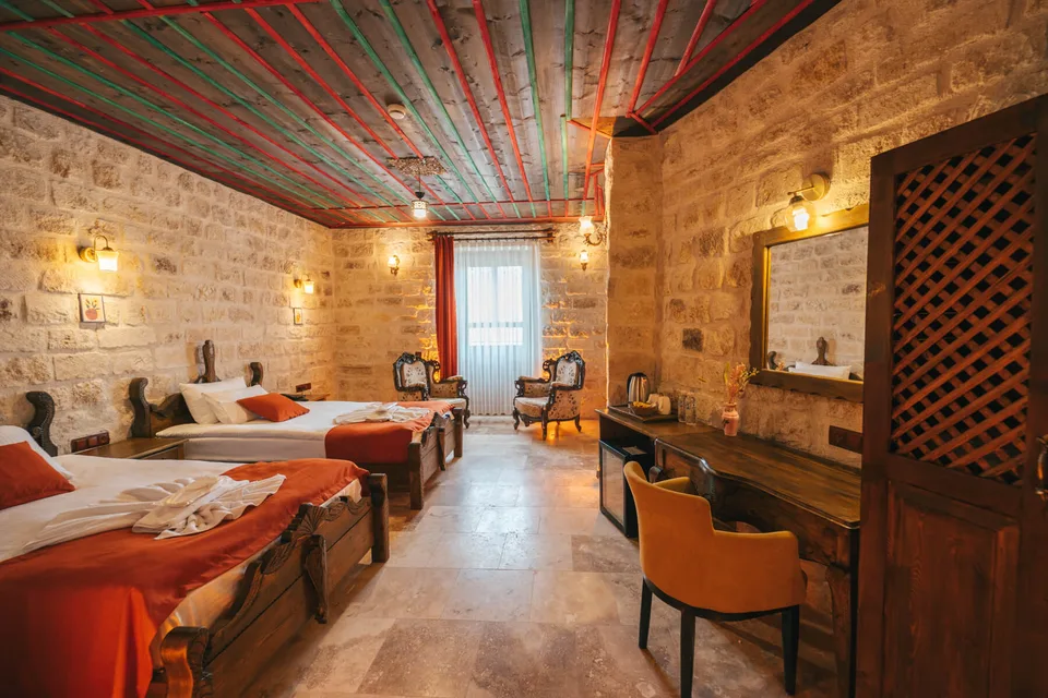 Cappatria Cave House – odanın iç görünümü
