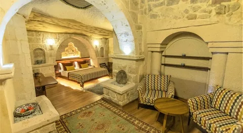 Mimi Cappadocia Luxury Cave Hotel – odanın iç görünümü