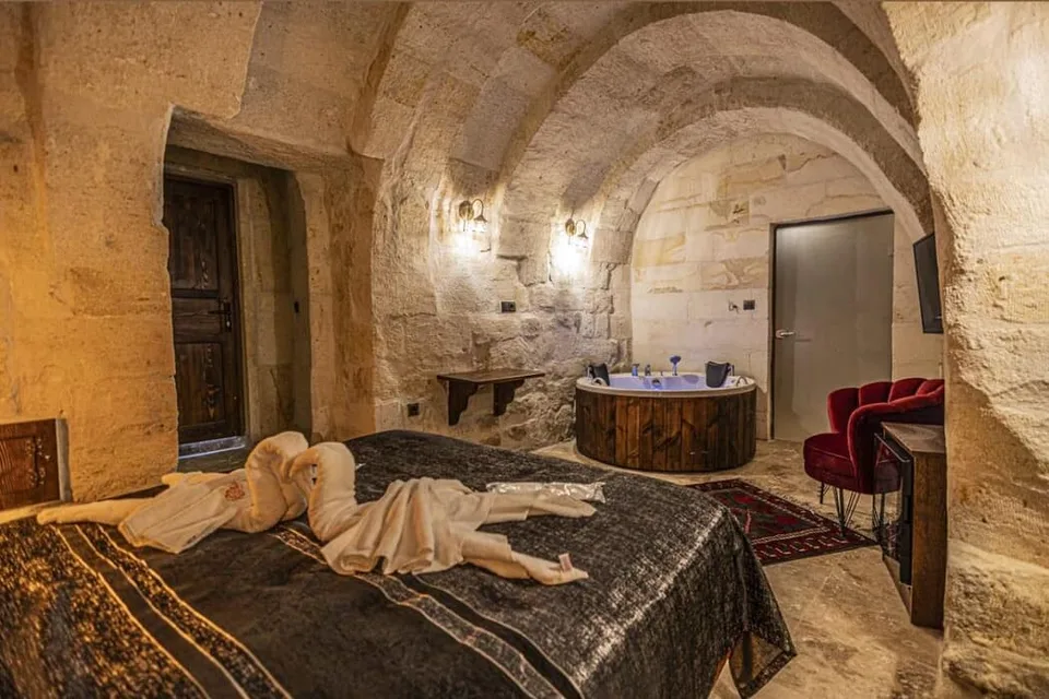Zümrütü Anka Cave – konuk odasının iç görünümü